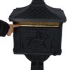 Cast Aluminum Mail Box, Postal Box, Mailbox - Black - Image 7