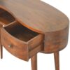 Wave Writing Desk, 2 Drawer - Chestnut - Image 9