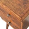Mini Curved Nightstand - Beige Brown - Image 5