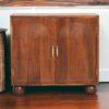 Carved Ball Cabinet - Chestnut - Image 9