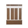 5 In 1 Entryway Bench With Coat Rack, 7 Sturdy Hooks, 2 Spacious Drawers And Adjustable Shelves, Wide Hall Tree With Metal Handles For Hallway - Brown / White - Image 23