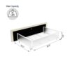 Flora - Twin Upholstered Daybed With 2 Drawers Ribbed Tufted Backrest in Lavish Modern Design - Ivory - Image 11