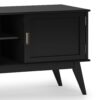 Draper - Mid Century Low TV Media Stand - Black - Image 7