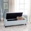 Stylish Guernsey Ottoman With Storage Function - Light Sky - Image 3
