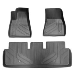 Mats Fit For 2024 Tesla Model 3 Highland Tpe All Weather Floor Liner Full Set Floor Mats And Cargo Liner Mat Custom Fit For Tesla Model 3 Highland - Black