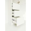 Elise - Modular Wood Closet System With Mirror In Durable Melamine And Wood Customizable Storage - White - Image 11
