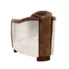 Brancaster - Grain Leather Chair - Brown - Image 5