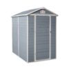 4X6Ft Resin Outdoor Storage Shed Kit-Perfect To Store Patio Furniture - Gray - Image 8
