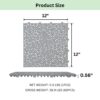 Interlocking Deck Tiles Plastic Waterproof Outdoor All Weather Anti-Slip Bathroom Shower Balcony Porch Strong Weight Capacity Upto 440 Lbs, Pebble Stone Pattern Pack Of 60 - Gray - Image 5