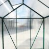 6.3'x4.2'x7' Polycarbonate Greenhouse, Heavy Duty Outdoor Aluminum Walk-In Green House Kit With Rain Gutter, Vent And Door For Backyard Garden - Green - Image 9