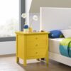 3 Drawer Nightstand - Yellow - Image 4