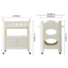 Eco Friendly Hdpe Baby Diaper Changing Table With Removable Safety Belt And Easy Clean Surface - White - Image 3