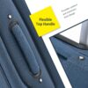 Softside Luggage Expandable 3 Piece Set Suitcase Upright Spinner Softshell Lightweight Luggage Travel Set - Dark Blue - Image 6