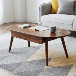 Capsule Centre Low Table With Drawers Coffee Table - Natural