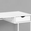 Computer Desk For Home Office, Laptop, Storage Drawer - White - Image 2
