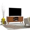 Draper - Mid Century Low TV Media Stand - Teak Brown - Image 10
