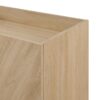 Contemporary Bookmatch Doors Tall Accent Cabinet With Inset Top - Dark Walnut Bookmatch - Image 2