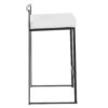 Fuji - Contemporary Stackable Counter Stool (Set of 3) - White / Black - Image 3
