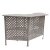 Cast Alumnim Weave Pattern Party Bar Table A - Gray - Image 5