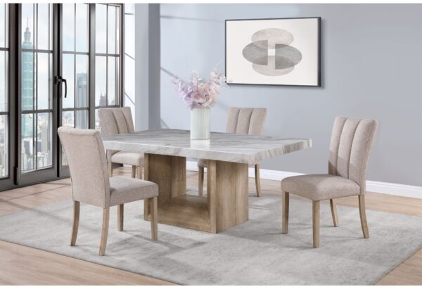 Sheena - 5 Pieces Dining Table Set - Natural
