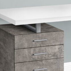 Computer Desk For Home Office, Laptop, Left, Right Set - Up, Storage Drawers - White