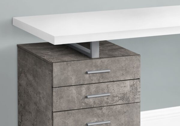 Computer Desk For Home Office, Laptop, Left, Right Set - Up, Storage Drawers - White