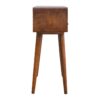 Curved Console Table - Chestnut - Image 8