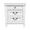 Coastal 3 Drawer Nightstand - White - Image 2