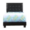 Caldwell - Twin Bed Stylish Contemporary - Black - Image 3