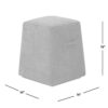 Clyde - Tapered Square Upholstered Ottoman - Spice Orange - Image 10