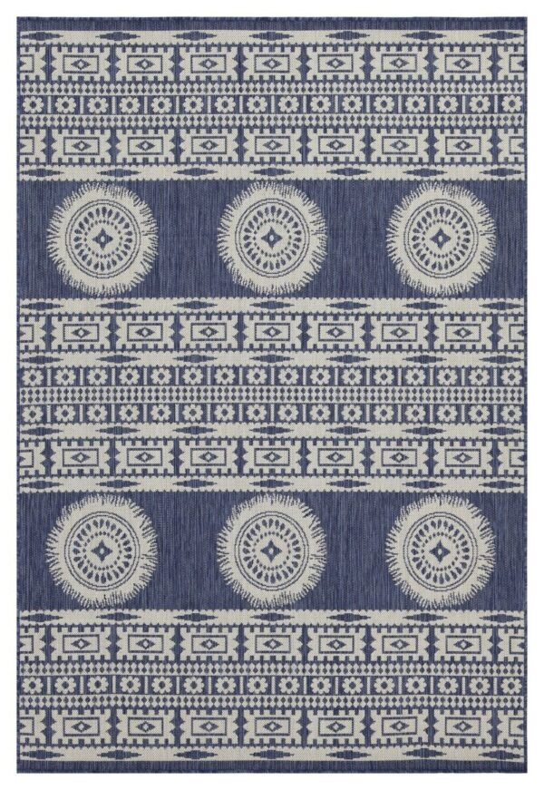 Sunshine - 2'7" X 7'3" Indoor, Outdoor Area Rug - Blue