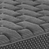 13" King Quilted Hybrid Mattress, Firm - Gray - Image 3