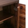 Lowry - Medium Storage Cabinet - Distressed Charcoal Brown - Image 2