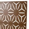Freestanding Decorative Metal Privacy Screen For Deck Balcony Patio - Brown, Steel, 76" H X 48" W - Image 8