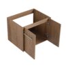 Modern Floating Bathroom Vanity With Resin Sink Soft Close Doors 24" Plywood Design - Imitative Oak - Image 13