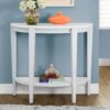 Accent Console Table For Entryway, Contemporary Modern - White - Image 5