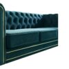 Chesterfield - Velvet Sofa 84.65" For Living Room - Green - Image 10