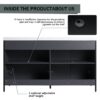 Modern Style Freestanding Bathroom Vanity With Double Resin Sink & Soft Close Cabinet Doors - Light Coffee - Image 9