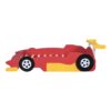 Full Size Race Car Shaped Platform Bed With Wheels - Red - Image 5