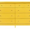 Cheerful Storage Dresser For Modern Spaces - Yellow - Image 2