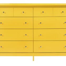 Cheerful Storage Dresser For Modern Spaces - Yellow