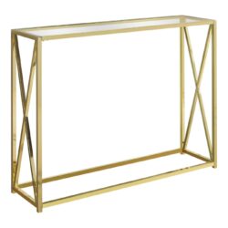 Accent Console Table For Entryway, Contemporary & Modern - Gold