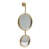 2 Circle Mirrors For Wall Decor, Unique Contemporary Wall Mirror For Living Room Bedroom Entryway - Gold - Image 5