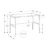 Computer Desk, Home Office, Commercial Grade, Contemporary & Modern - White - Image 4