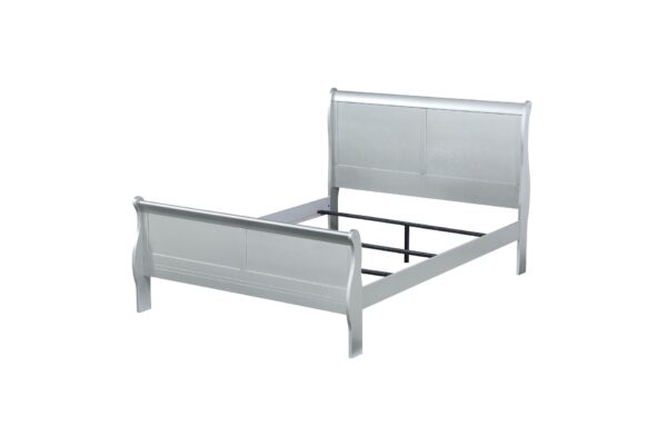Louis Philippe - Queen Bed - Silver Gray