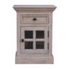Glazed Bedside Table - Stone White - Image 10