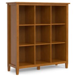 Warm Shaker - 9 Cube Storage - Brown