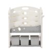 Kids Bookshelf Toy Storage Organizer With 17 Bins And 5 Bookshelves, Multi-Functional Nursery Organizer Kids Furniture Set Toy Storage Cabinet Unit With HDPE SheLF And Bins - Gray - Image 22