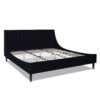 Aspen - King Vertical Tufted Headboard Platform Bed Set - Anthracite Black - Image 4