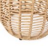 Arias - Boho Side Table With Tempered Glass Top - Light Brown - Image 8